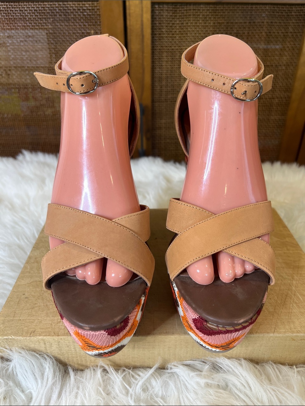 Jeffrey Campbell Bradshaw Platform Wedge Sandals - Picture 2 of 10